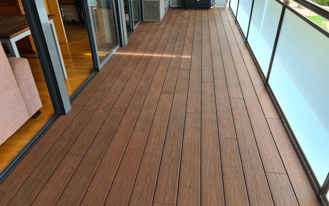 Colocación tarima sintética de exterior en la terraza
