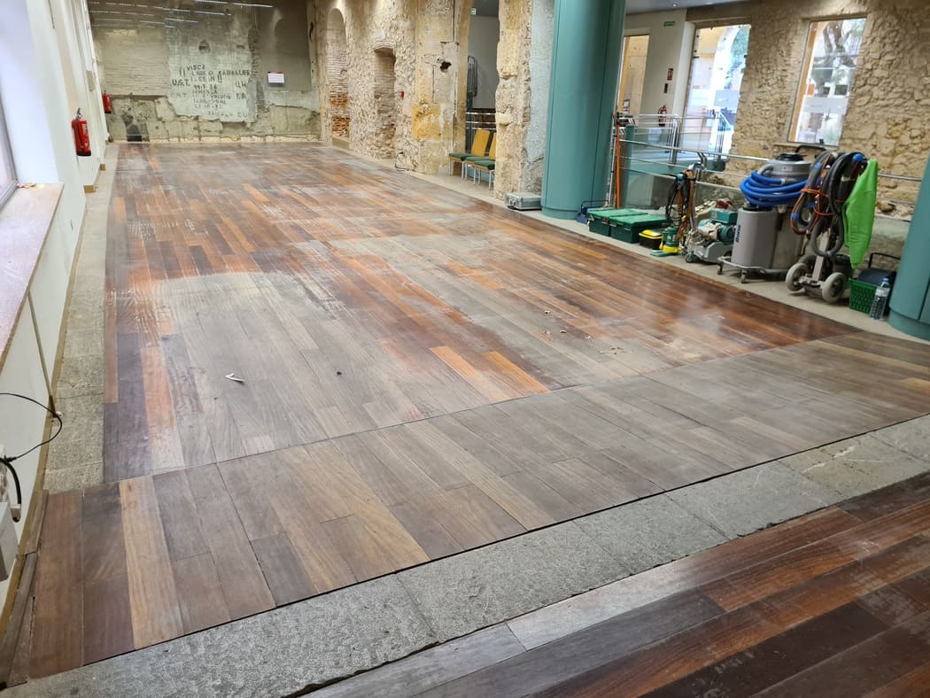 Tarragona - Estado del parquet antes de la restauración - Andreu Parquets